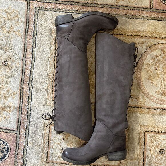 Sundance Catalog Women’s Sz 5.5-6/EU 36 Tall Rear Lace Up Leather Riding Boots - Picture 10 of 15